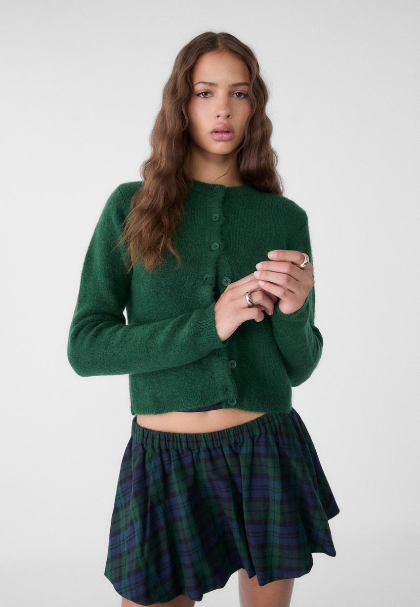 Veste à boutons en maille