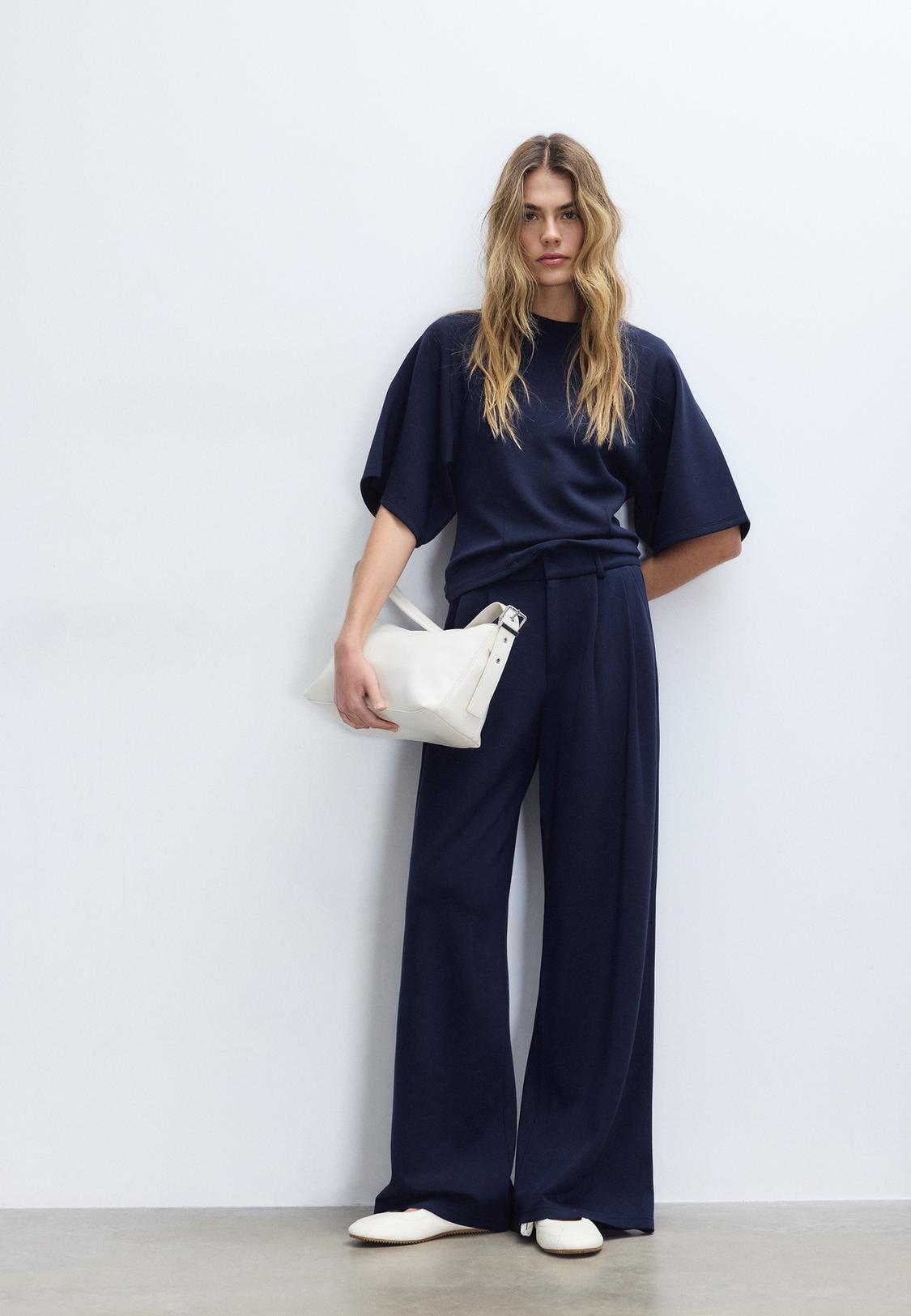 chinese dress ladies Executive Pant - Oxford Blue Ponte | KiraGrace main image 0