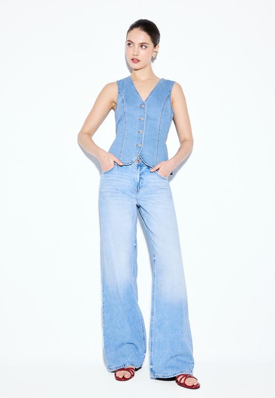 Втален Деним Топ