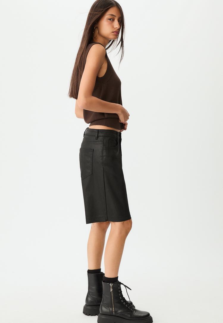 gewaxte bermudashort