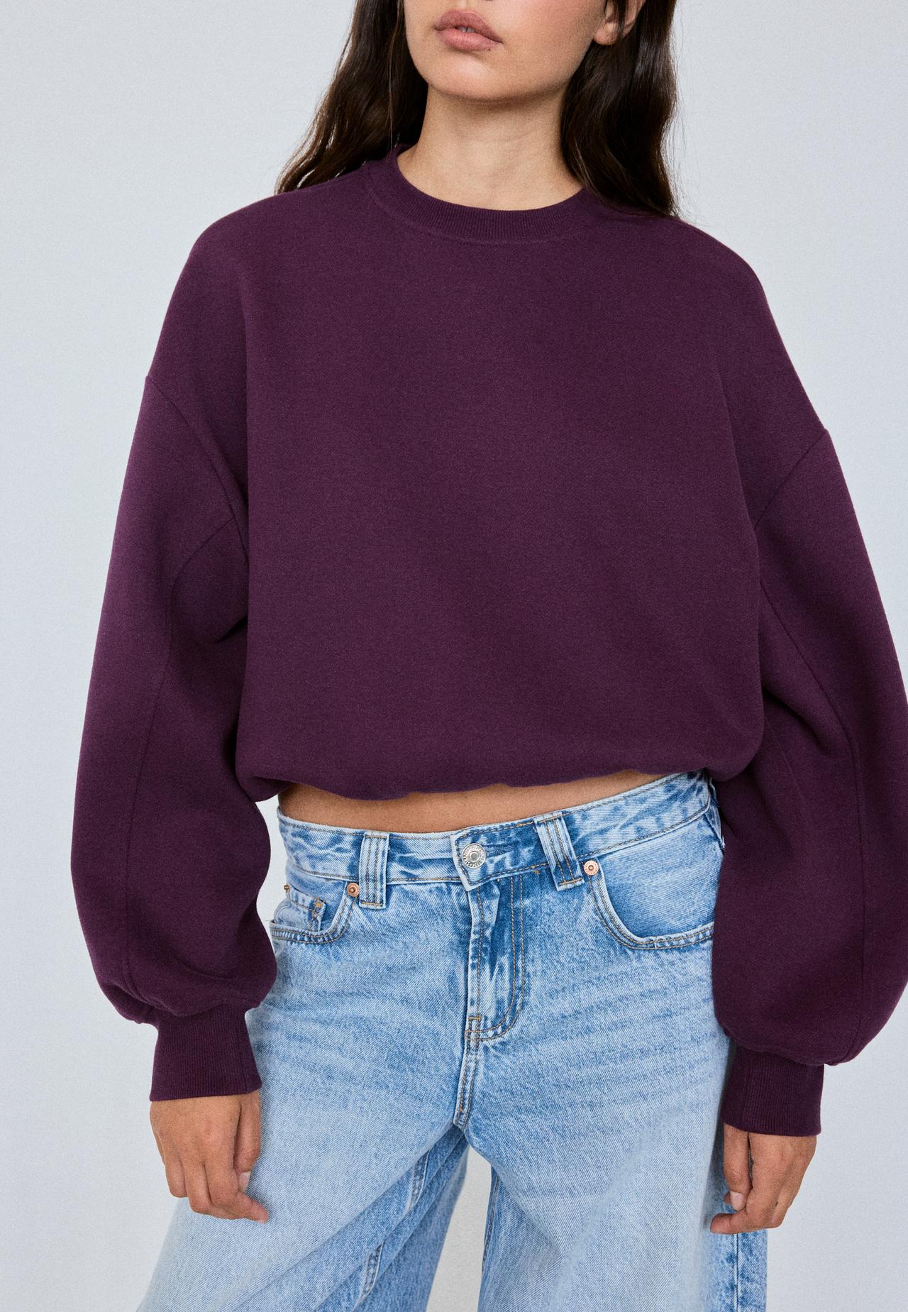 Basic sweatshirt — Dark purple