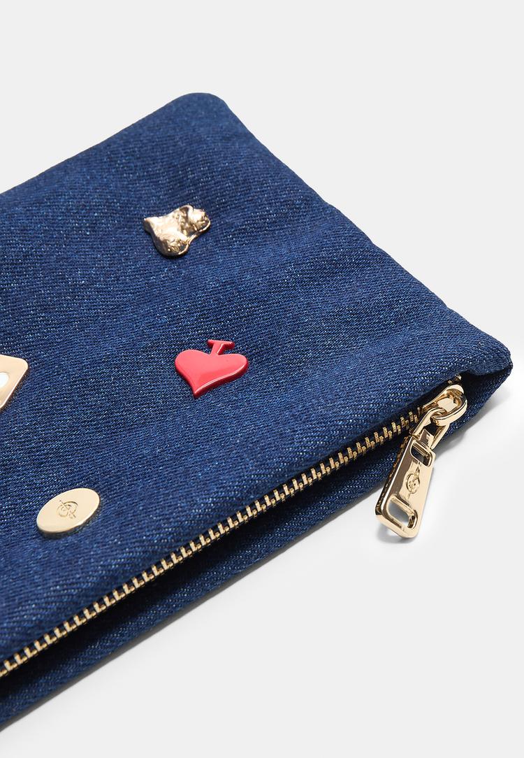neceser denim multi pins