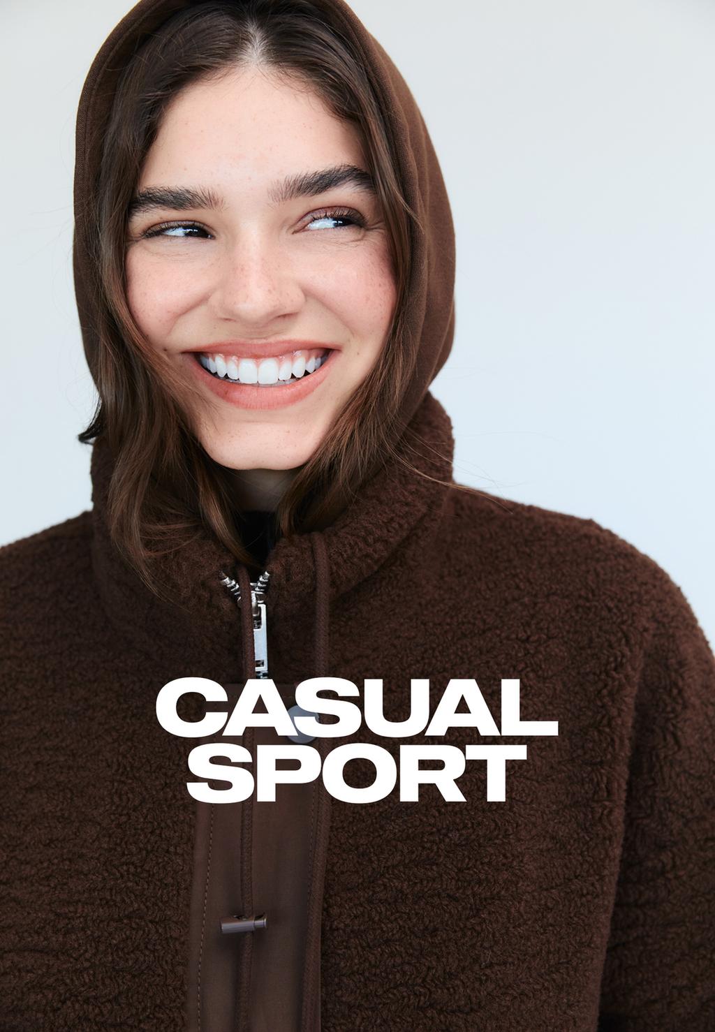 Long faux shearling lined coat