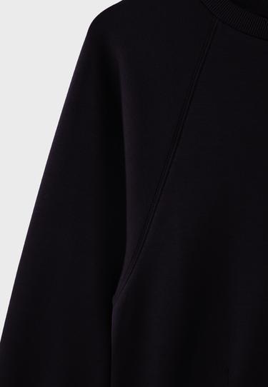 Soft-touch sweatshirt with fitted waist — Black 9