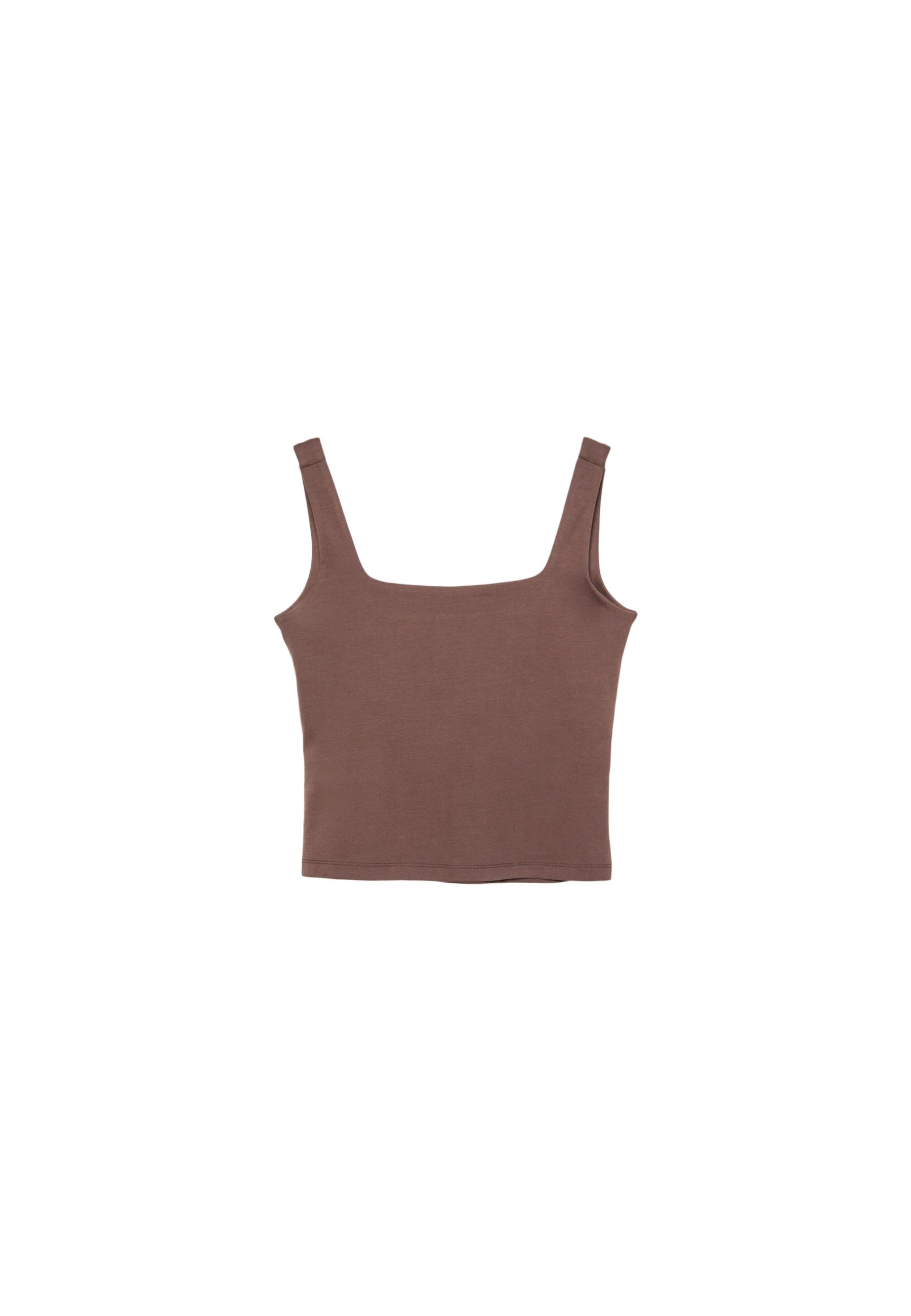 T-shirt a maniche lunghe lavorata a maglia solida con lacci
