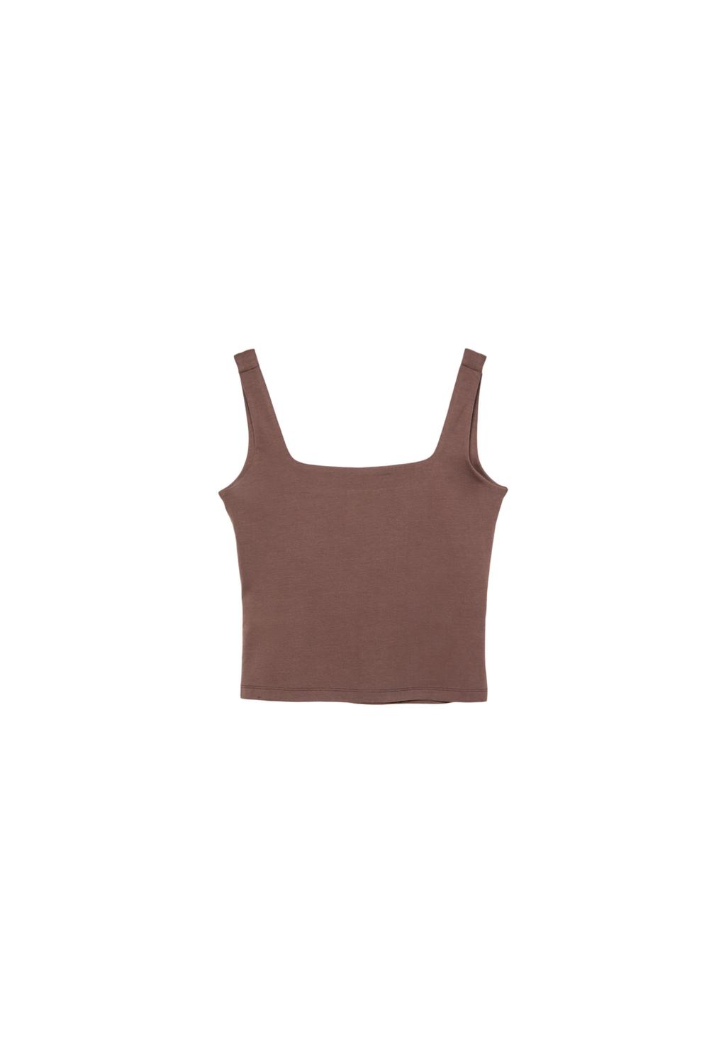 Basic top with square neckline