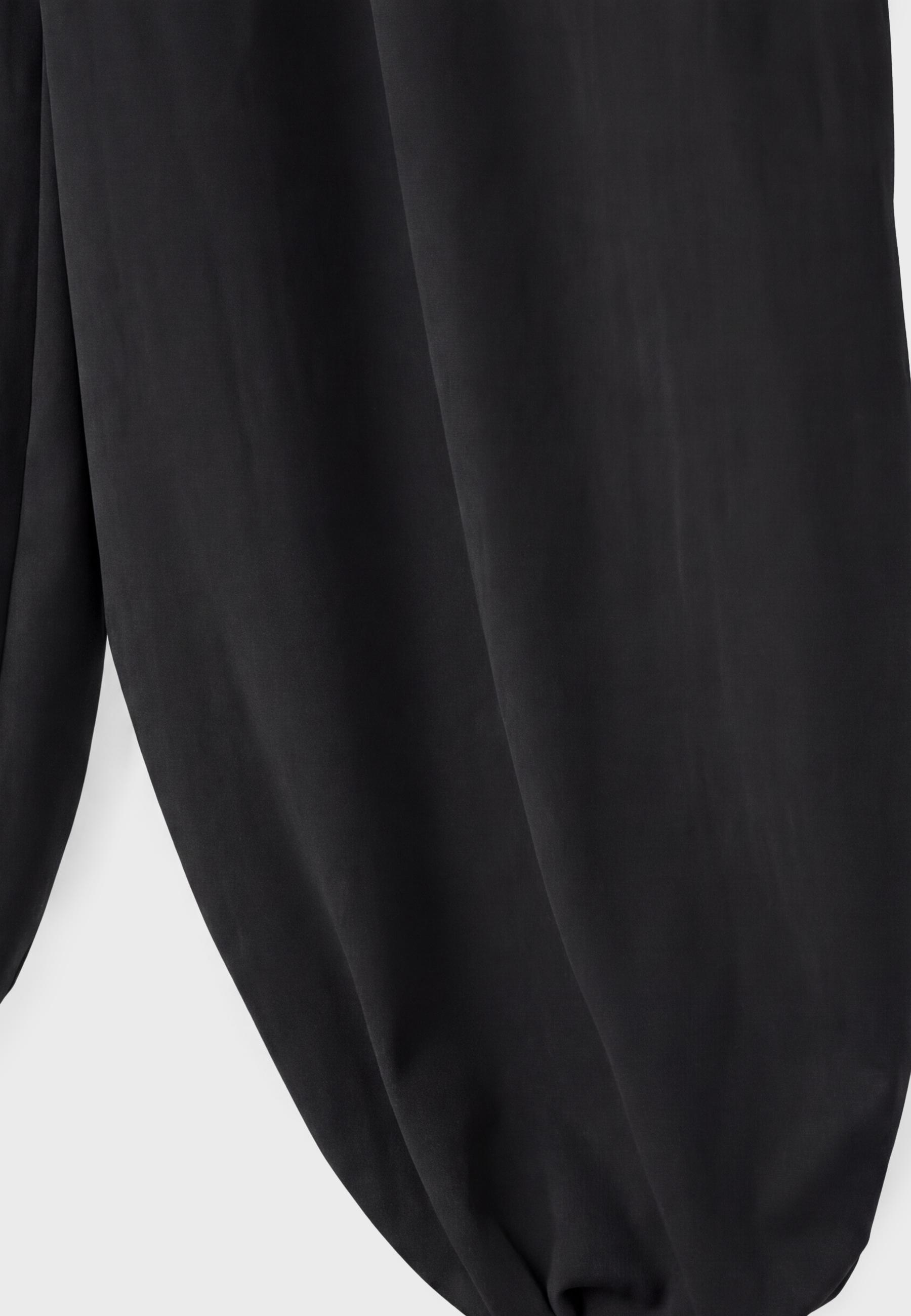 Sarouel trousers with buckle — Black