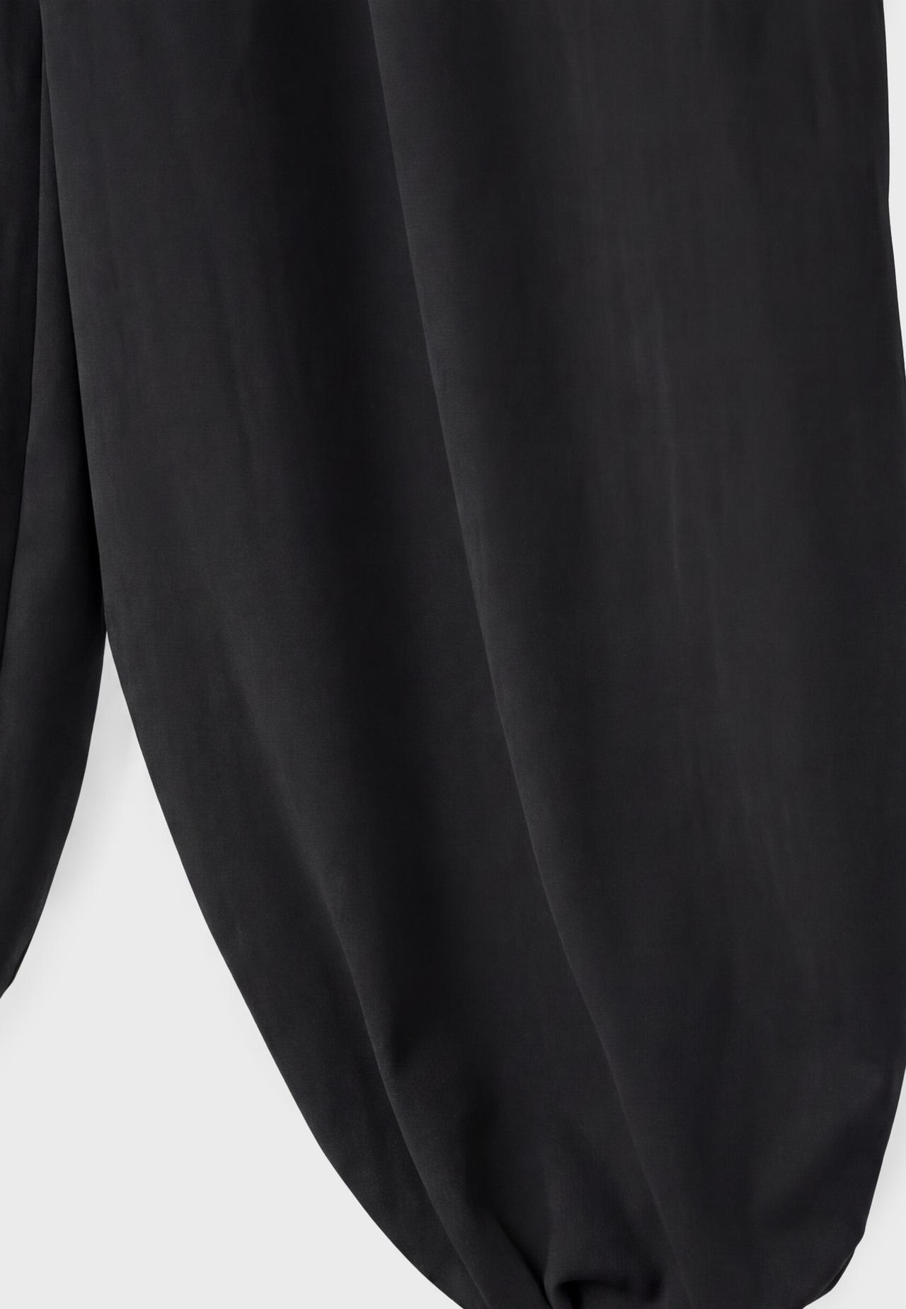 Sarouel trousers with buckle — Black