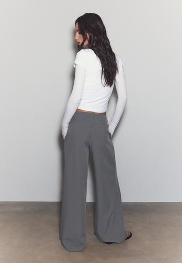Smart trousers with darts — Dark grey 5