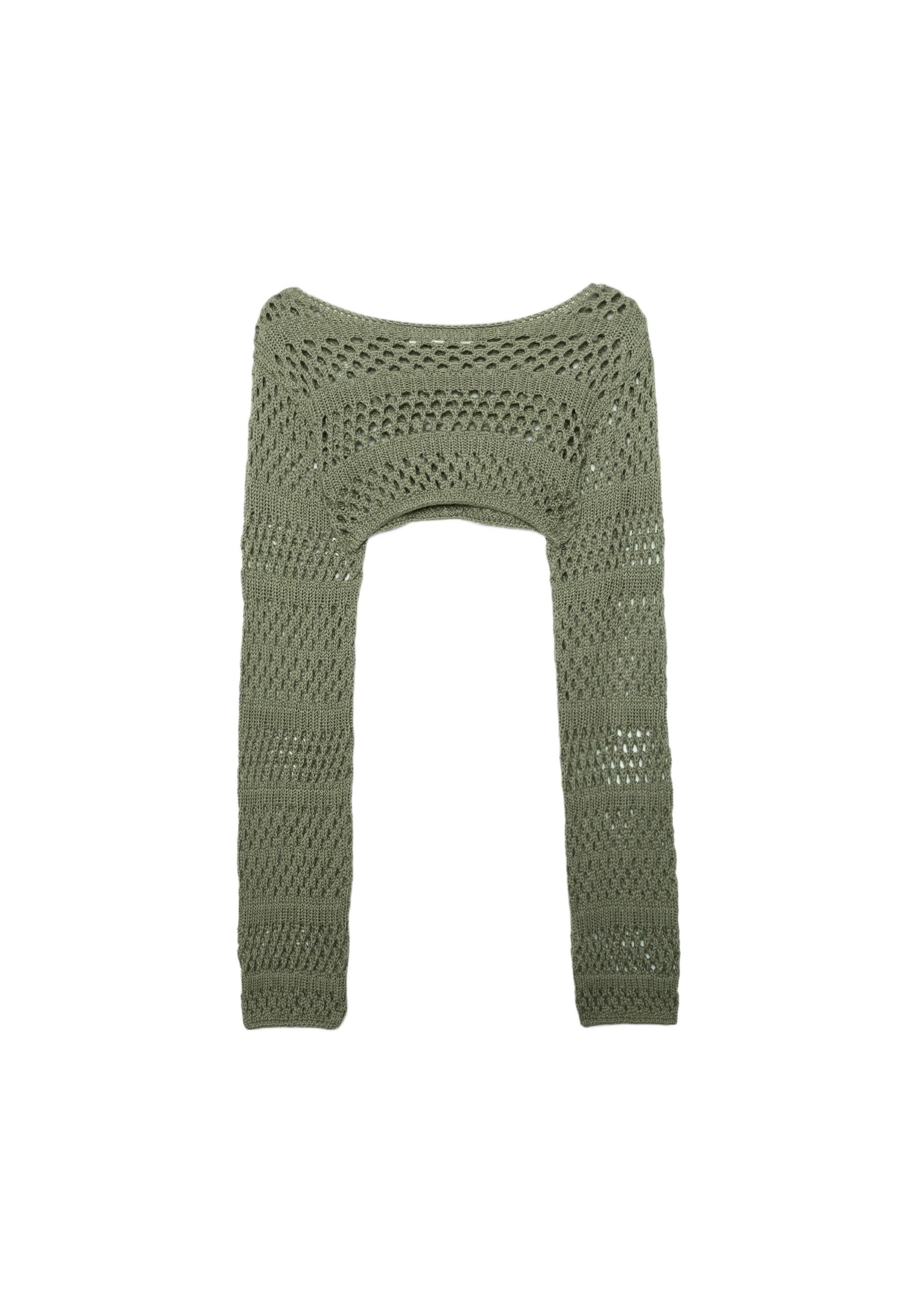 Knit bolero — Khaki