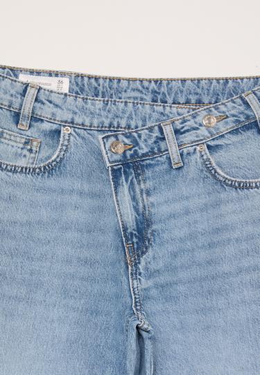 Crossover waist jeans — MEDIUM LIGHT BLUE DENIM 9