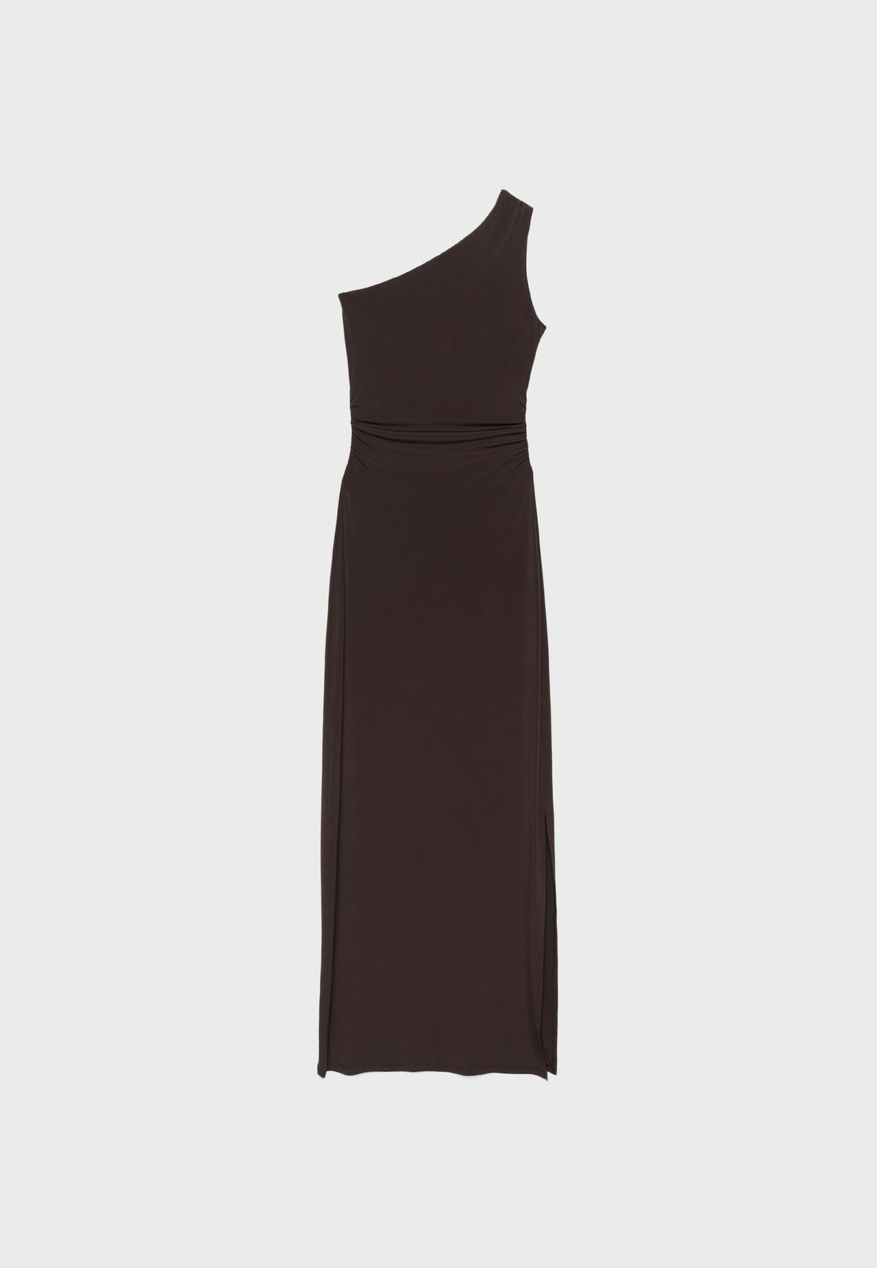 Metal detail dress — Brown