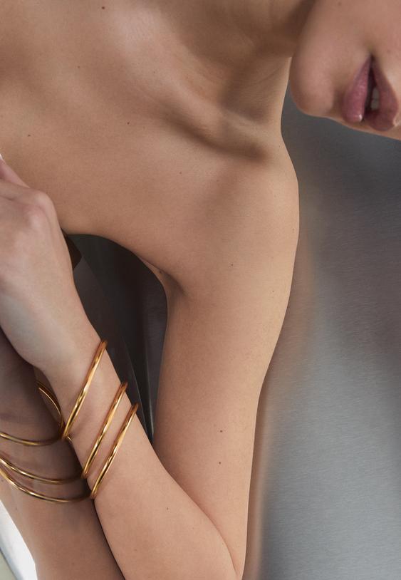 Stradivarius Set Of 2 Waterproof Bracelets Yellow Os