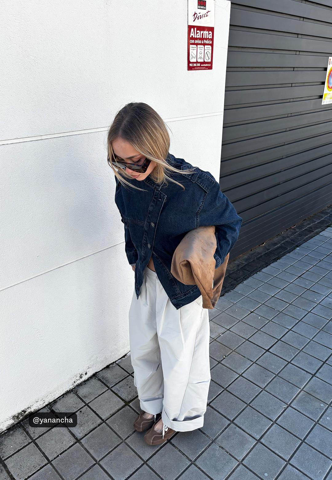 Barrel smart trousers — Stone
