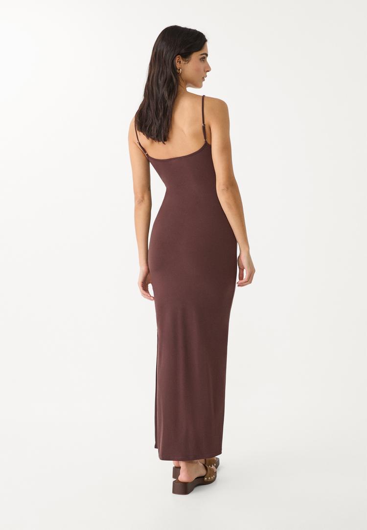 vestido largo tirantes