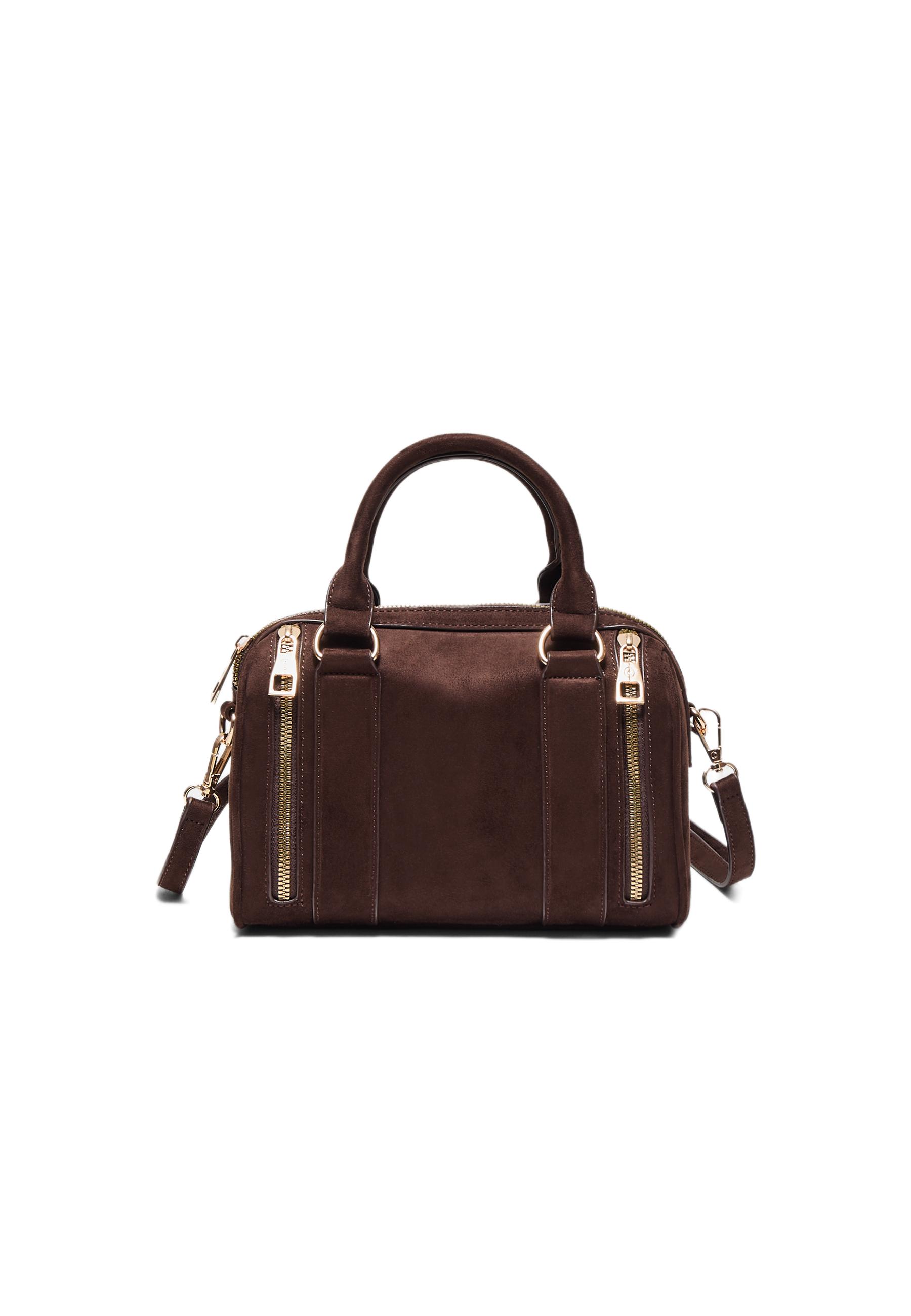 Fermuar detaylı çapraz askılı çanta