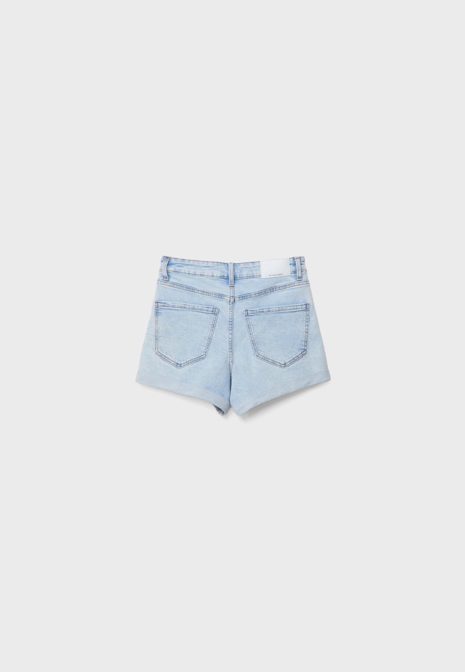 Slim fit mom shorts — LIGHT BLEACH