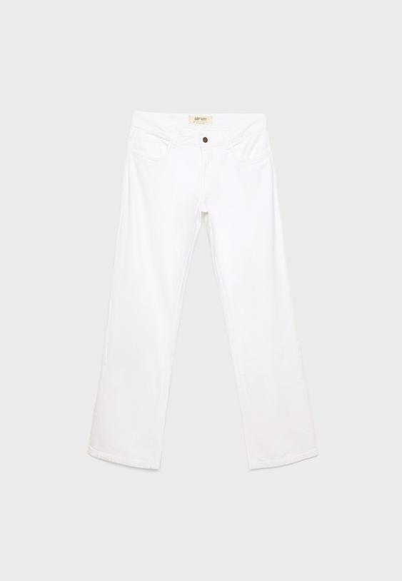 Düşük bel straight fit pantolon_5