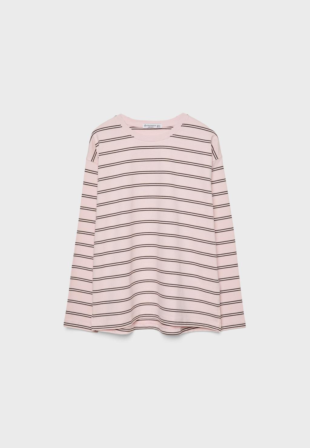 T-shirt oversize rayé