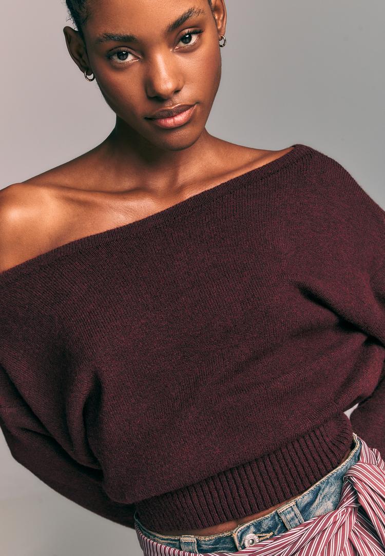 jersey punto cuello barca tacto suave