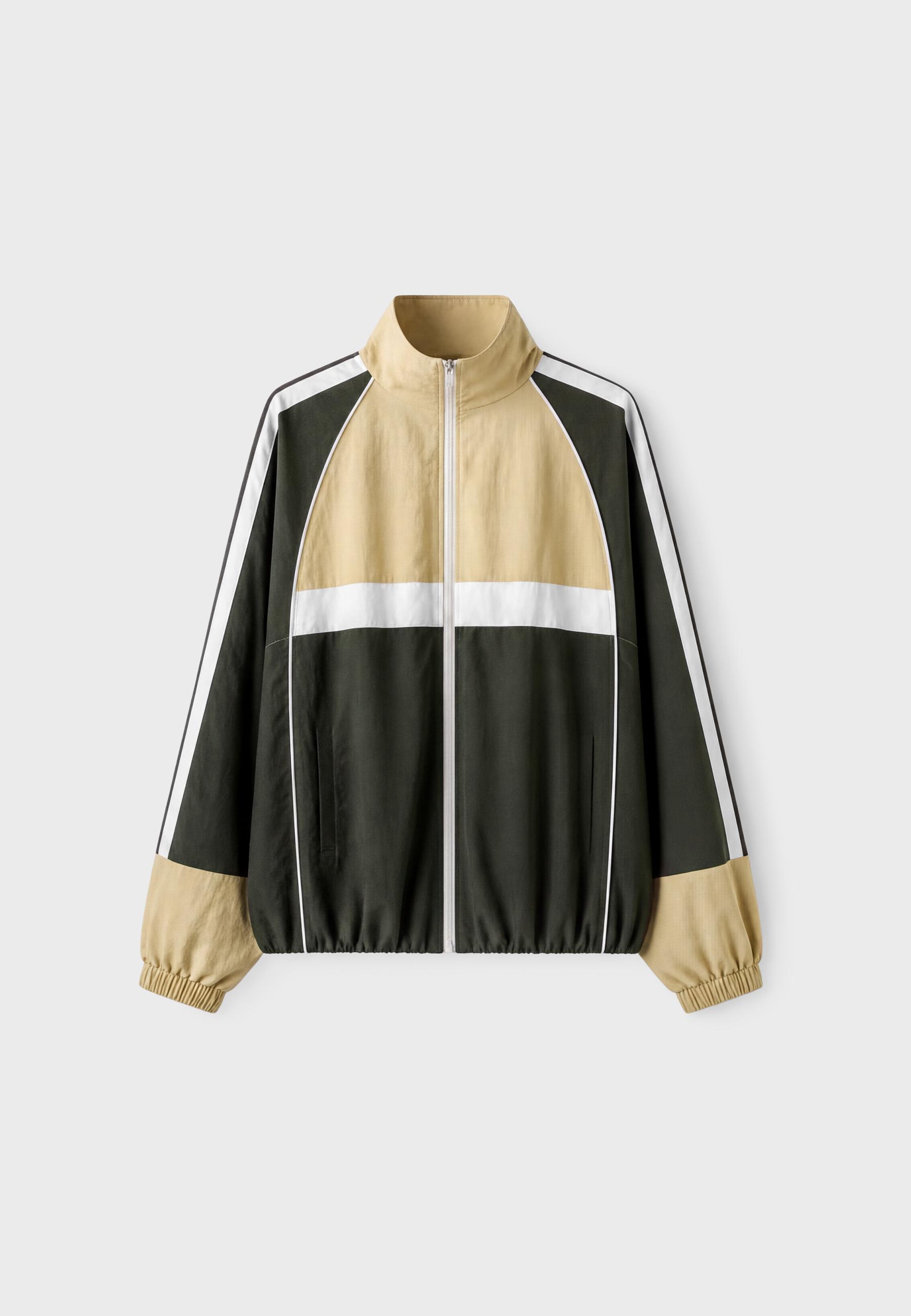 Technical windbreaker jacket — Khaki