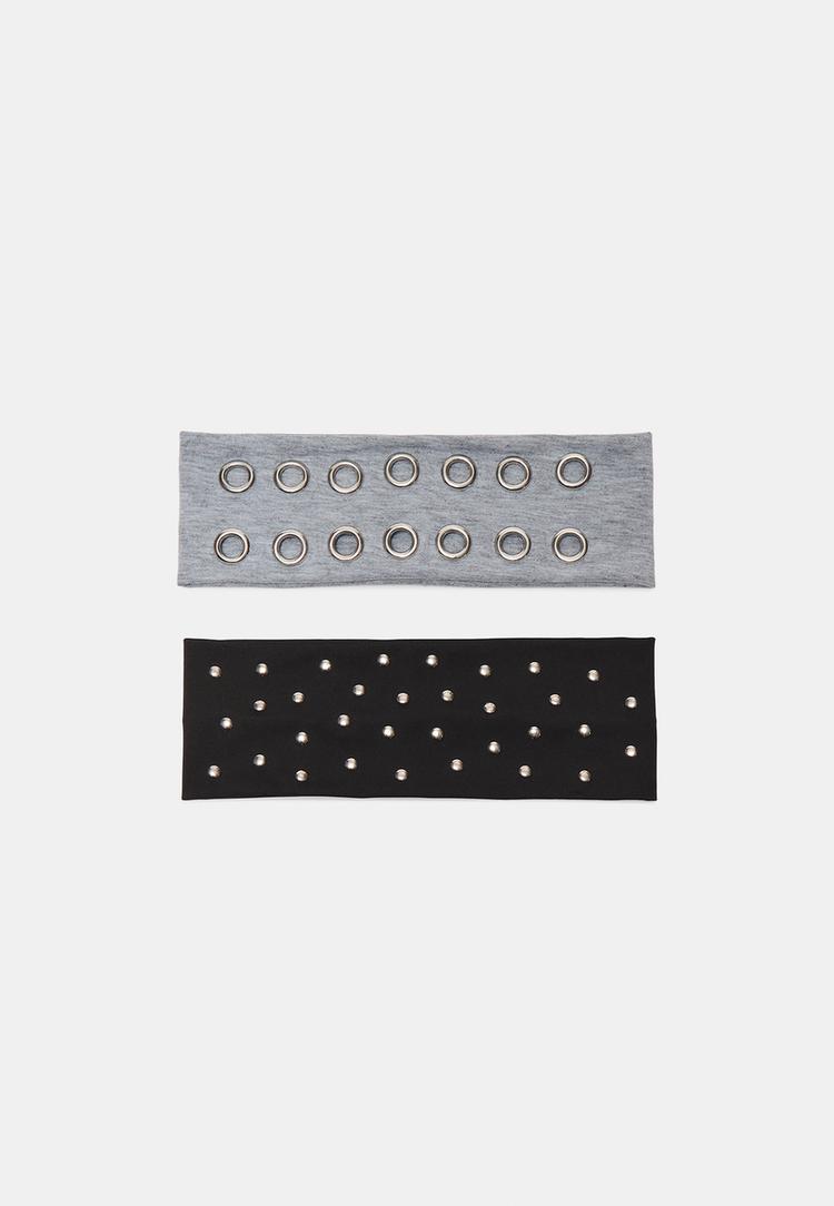 Stradivarius 2-Pack Hårband Med Nitar 0-204 Os