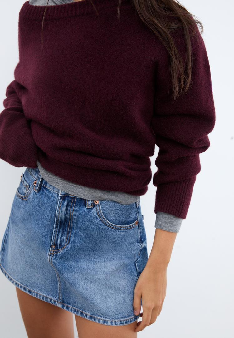 d60 falda mini denim