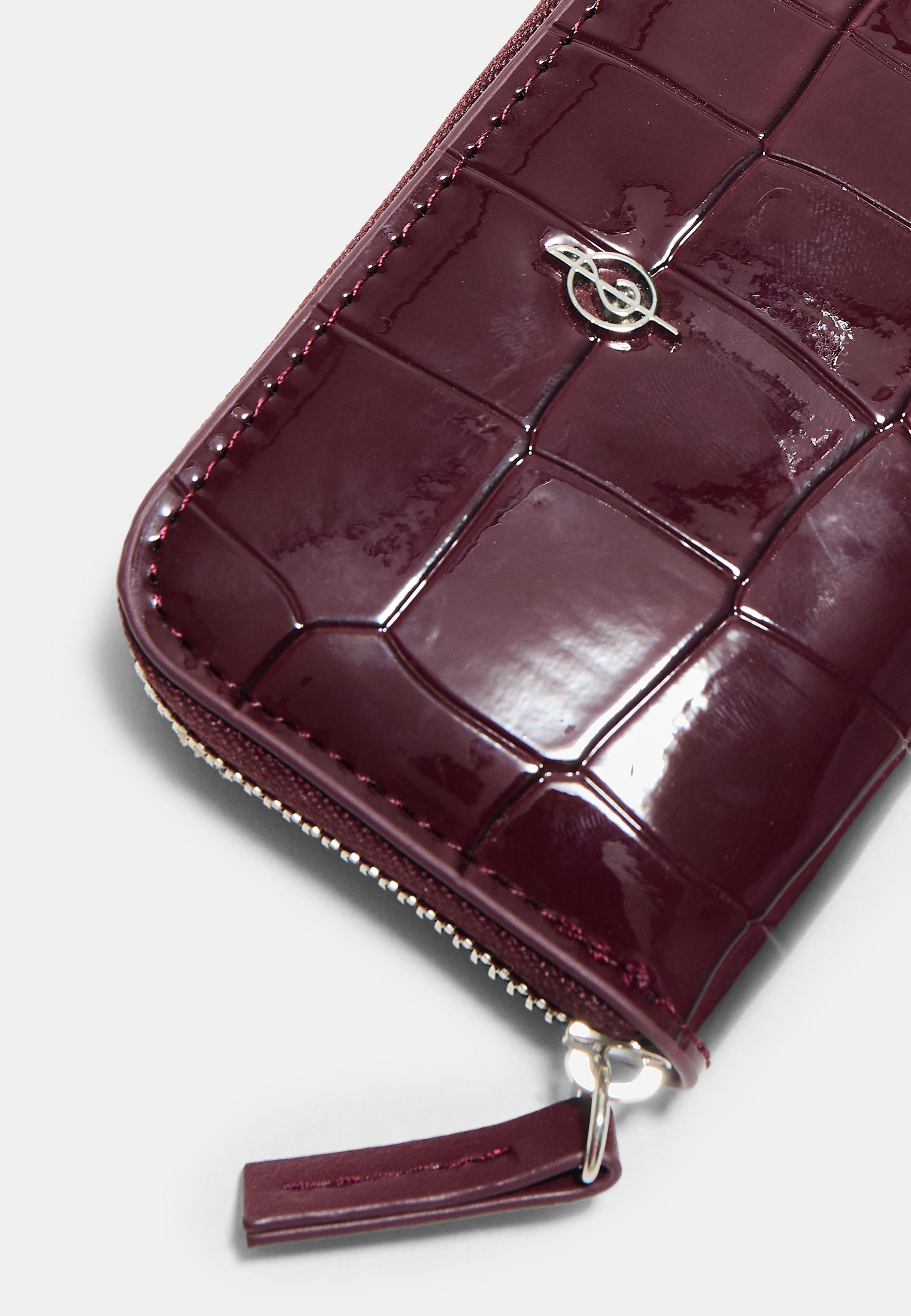 Zipped purse — Burgundy