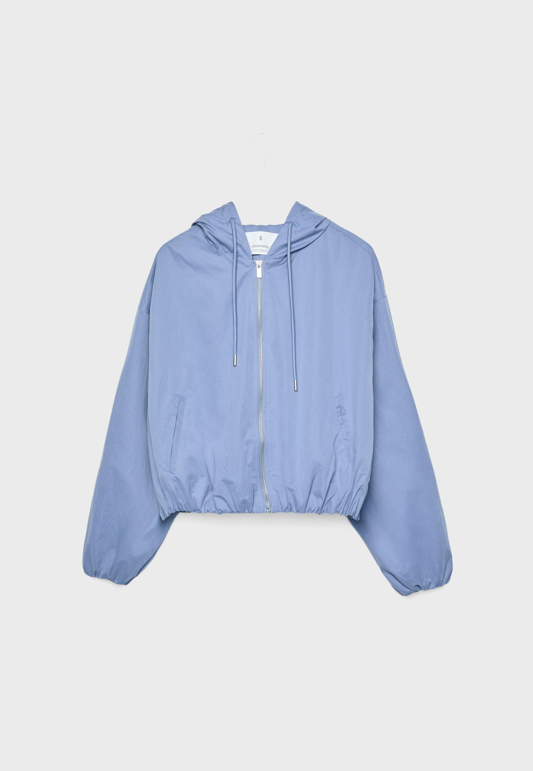 【oan】Balloon Cropped Hooded Jacket Balloon fit hooded jacket - Women's fashion | Stradivarius