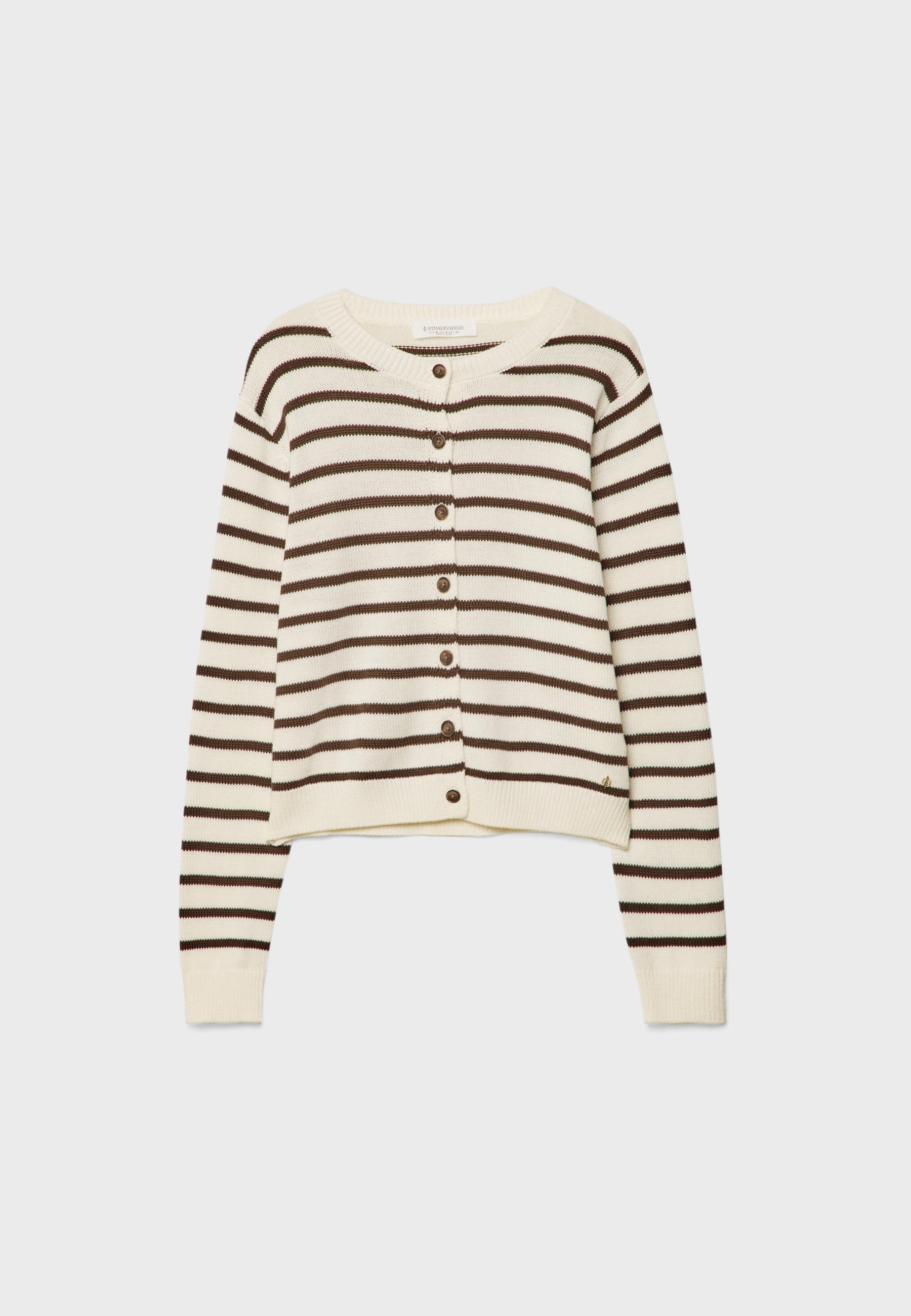 Button-up knit cardigan - Women's fashion | Stradivarius