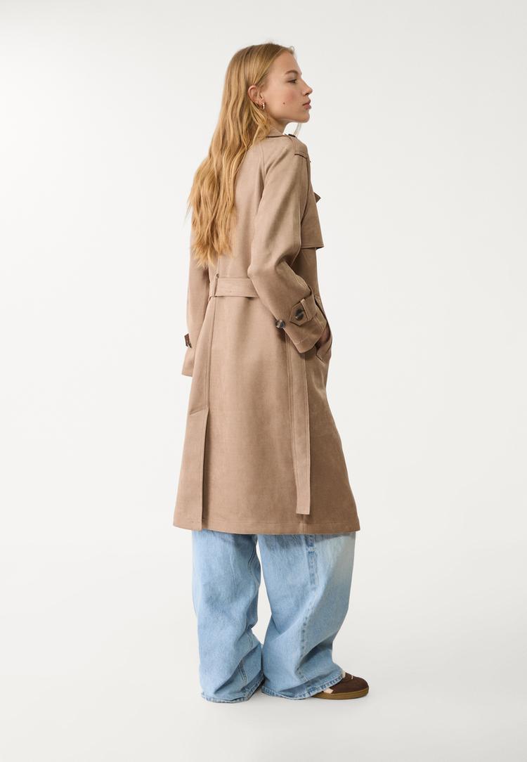 trench largo efecto ante