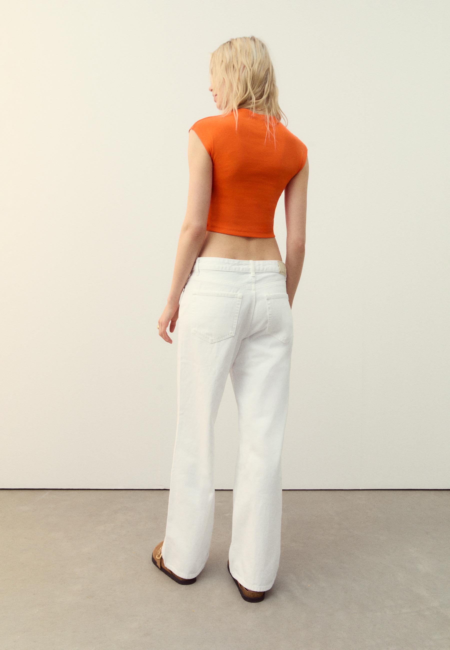 D92 Wide-leg straight-fit jeans — White