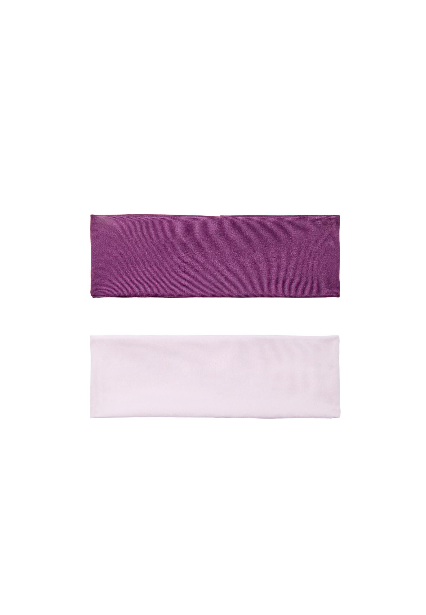 Set of 2 fur headbands — Burgundy
