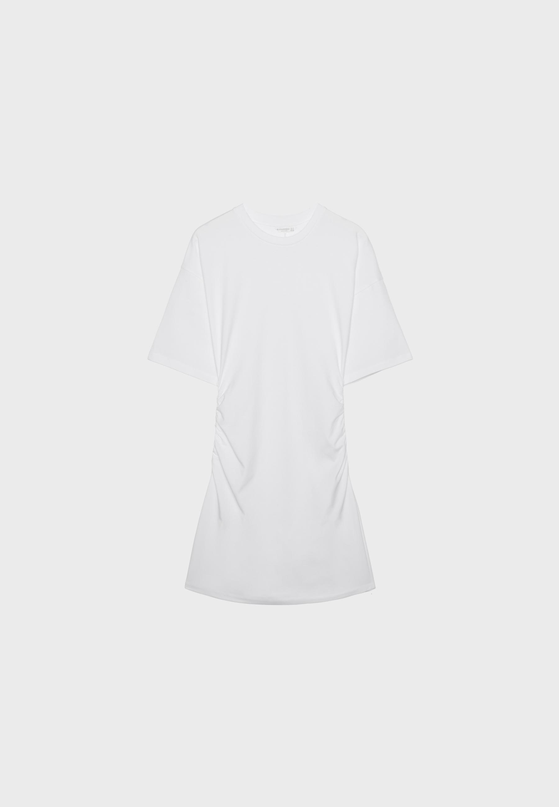 Short T-shirt dress — White