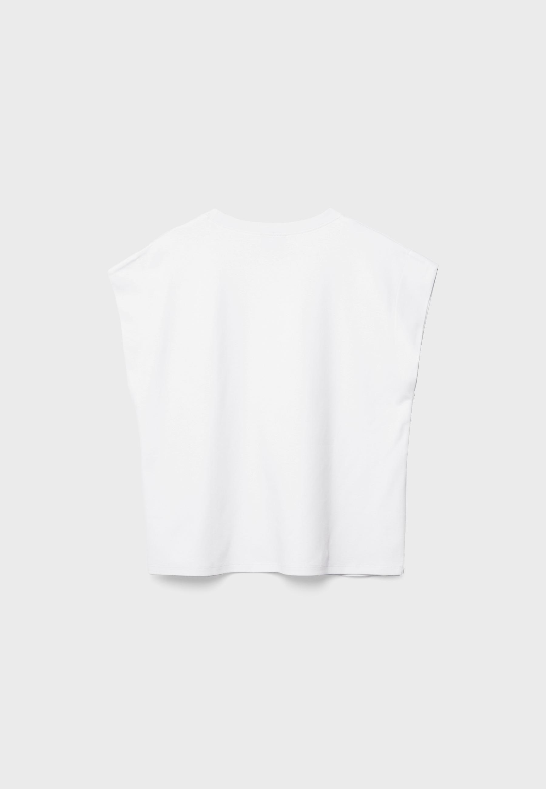 B06 Düşük omuz basic t-shirt