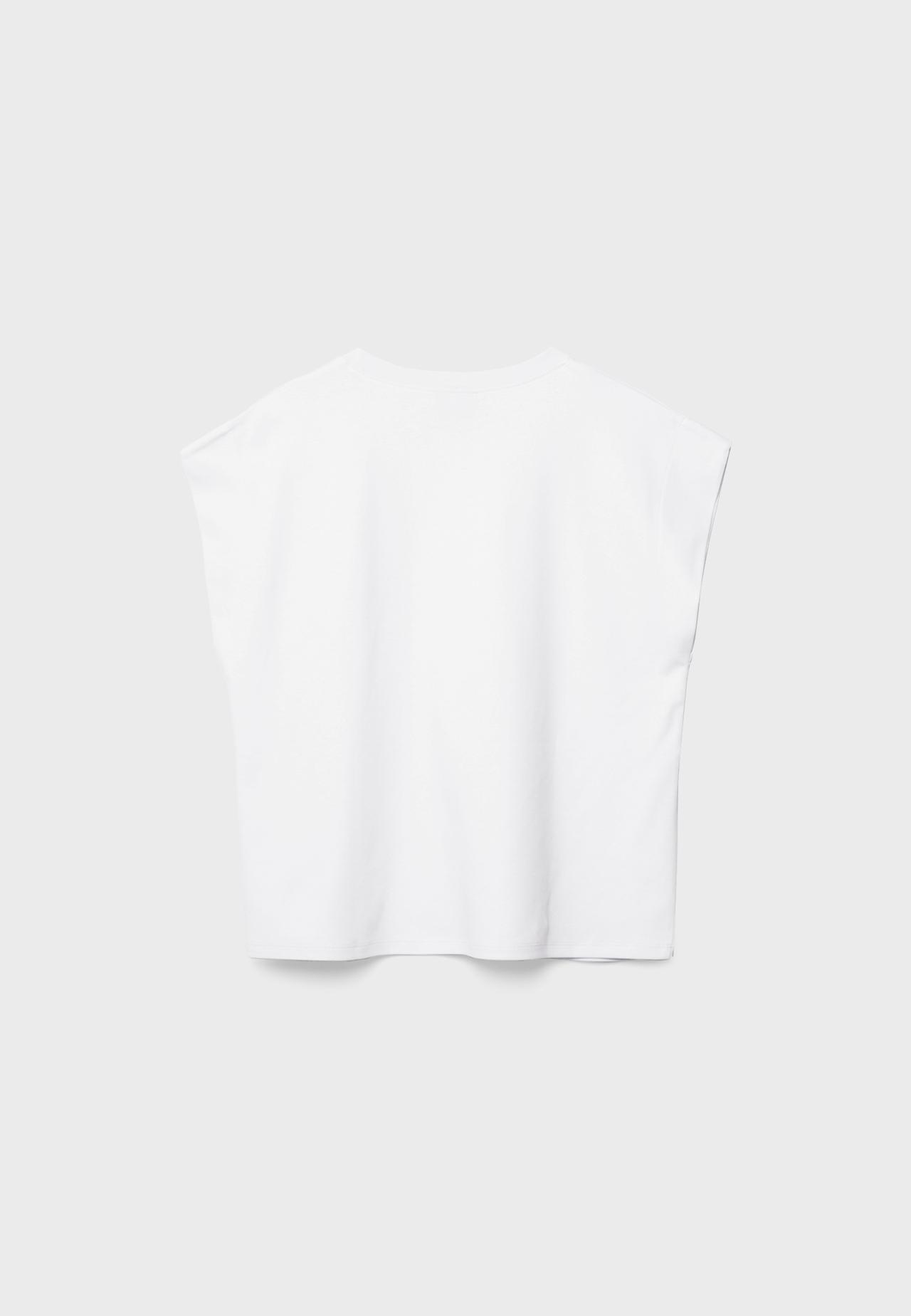 B06 Basic drop shoulder T-shirt — Ecru