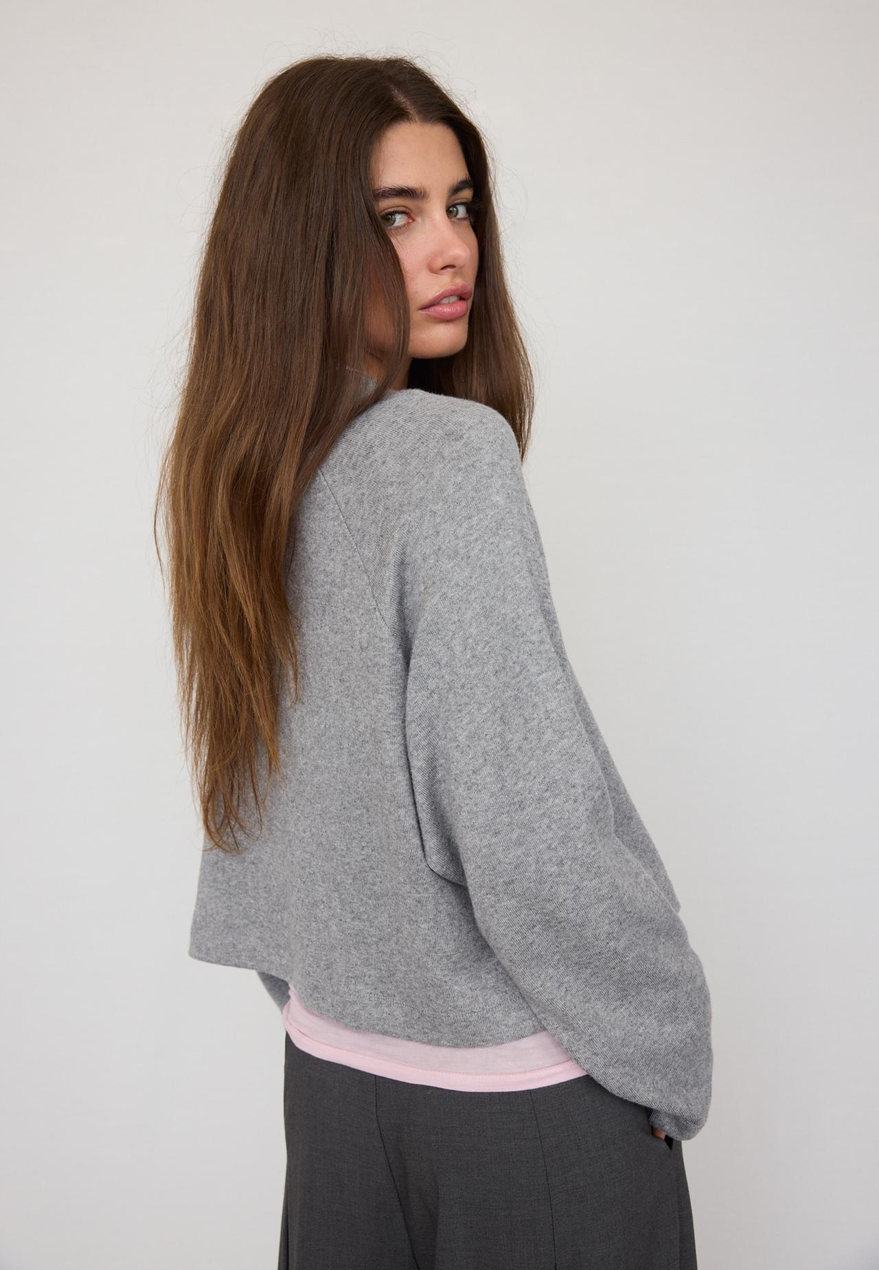 Raglan sleeve jumper — Dark grey