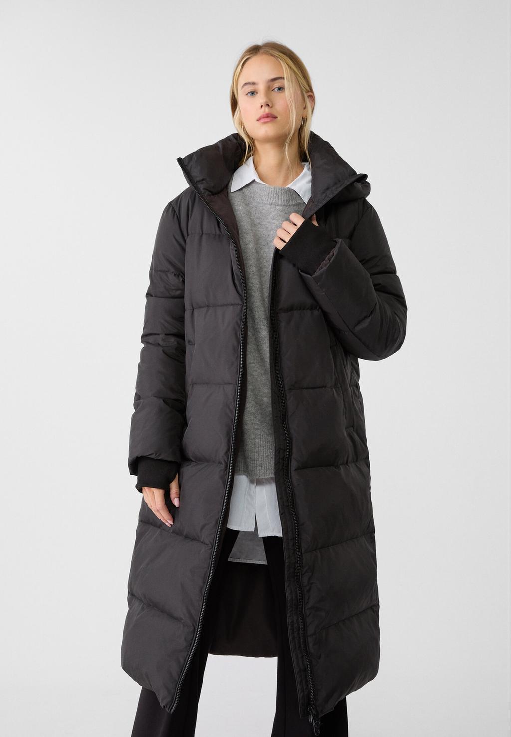 Long down puffer coat