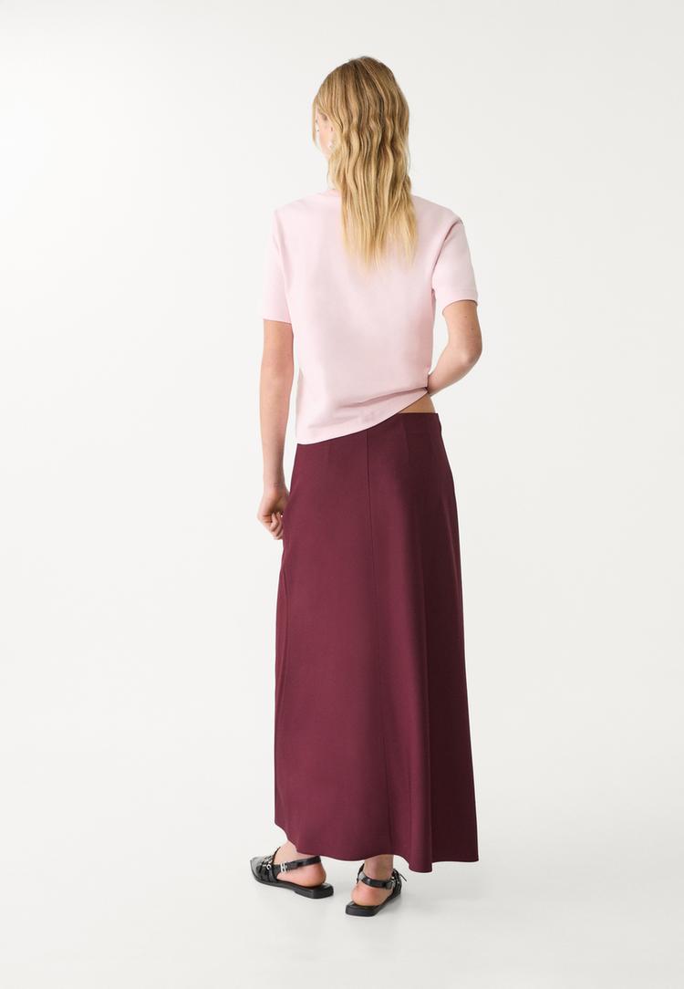 falda fluida midi capa