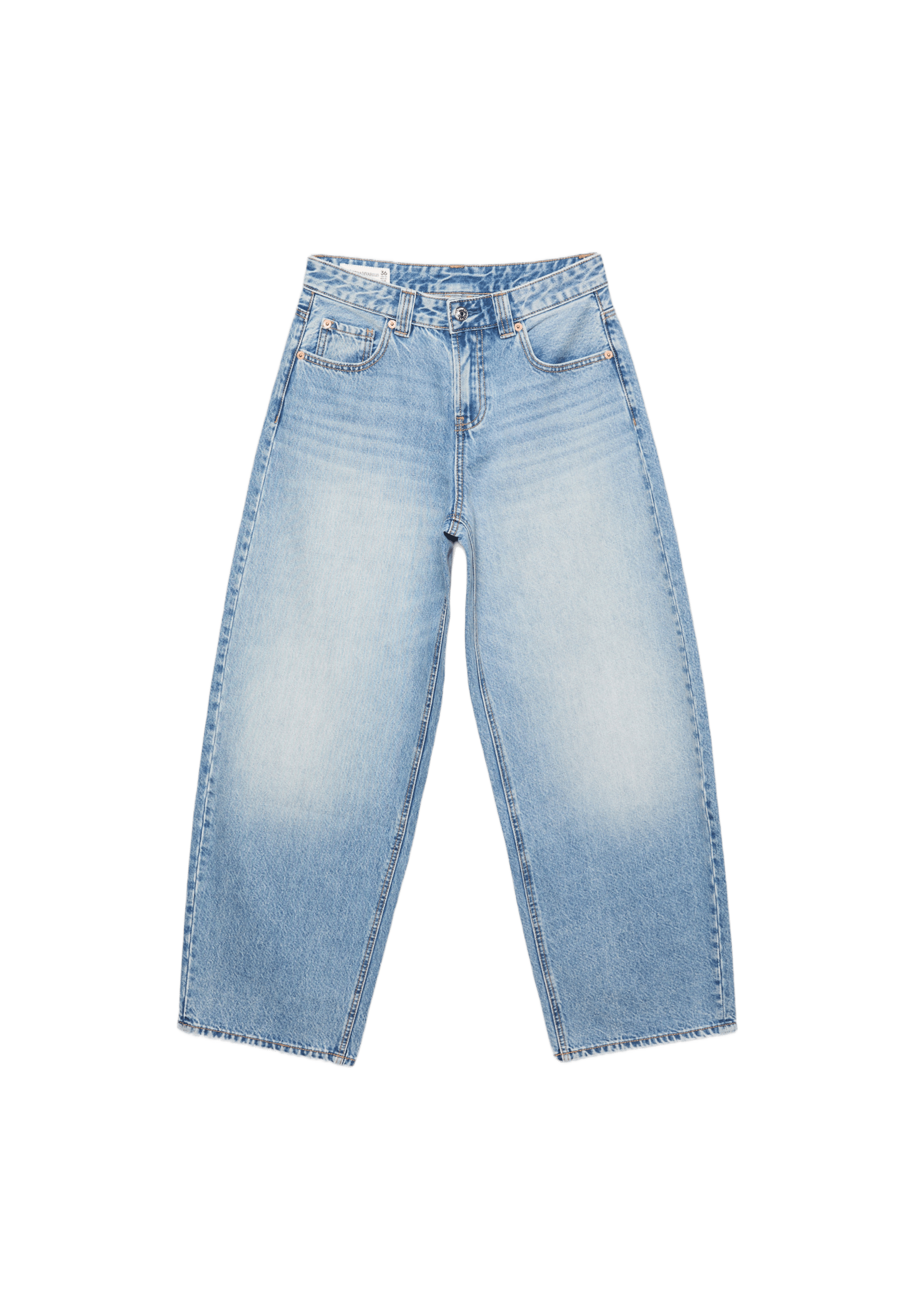 D80 Barrel fit jeans — MEDIUM BLUE DENIM