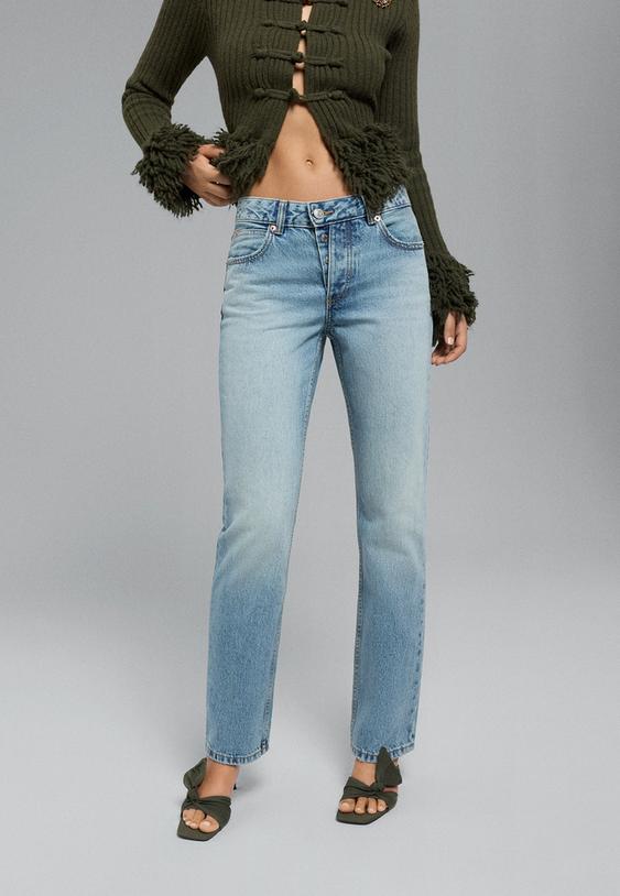 slim straight fit jeans