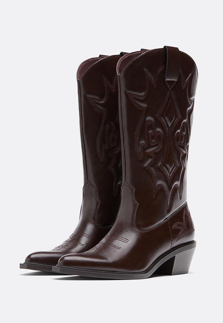botas cowboy tacon