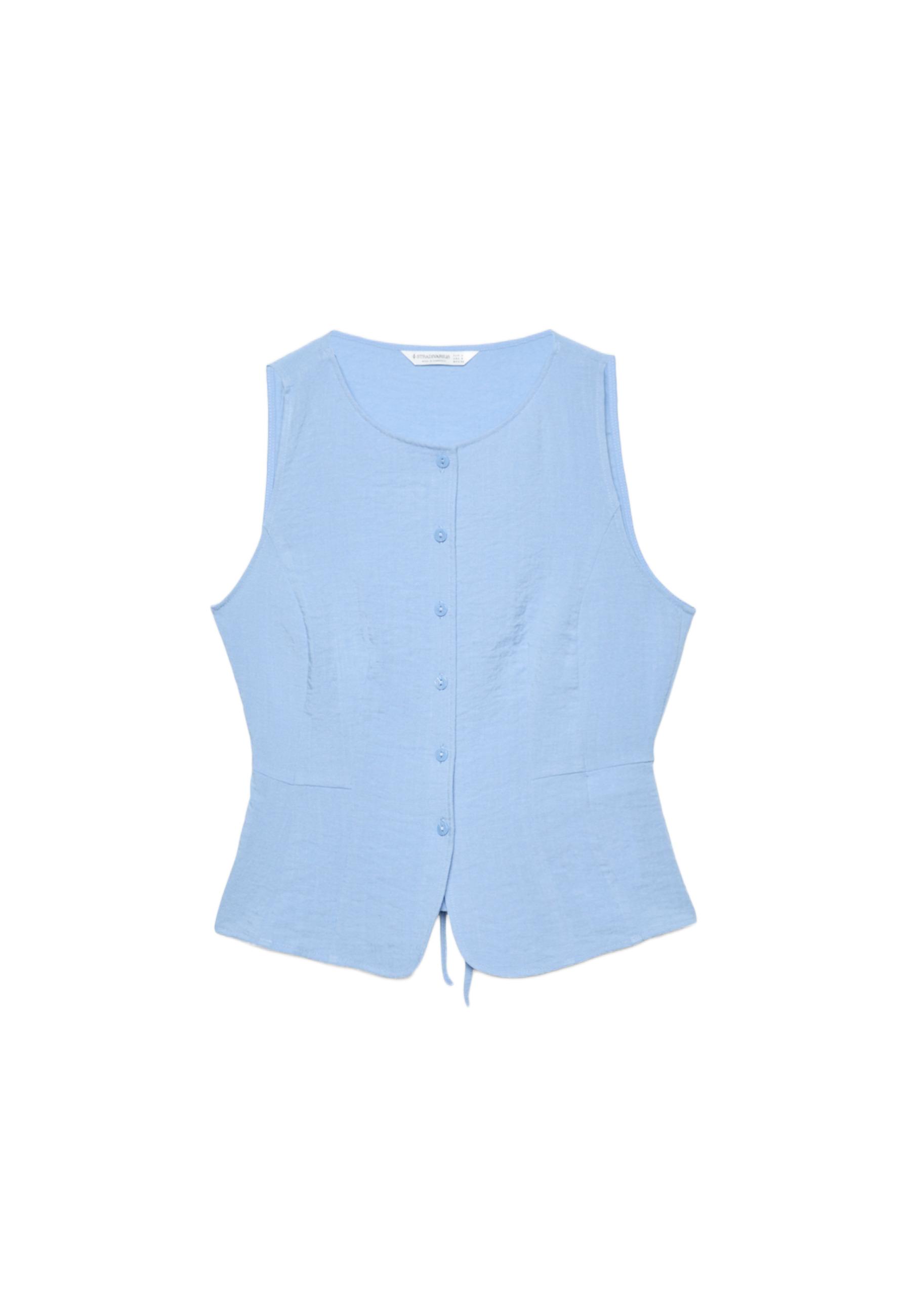 Buttoned waistcoat — Blue