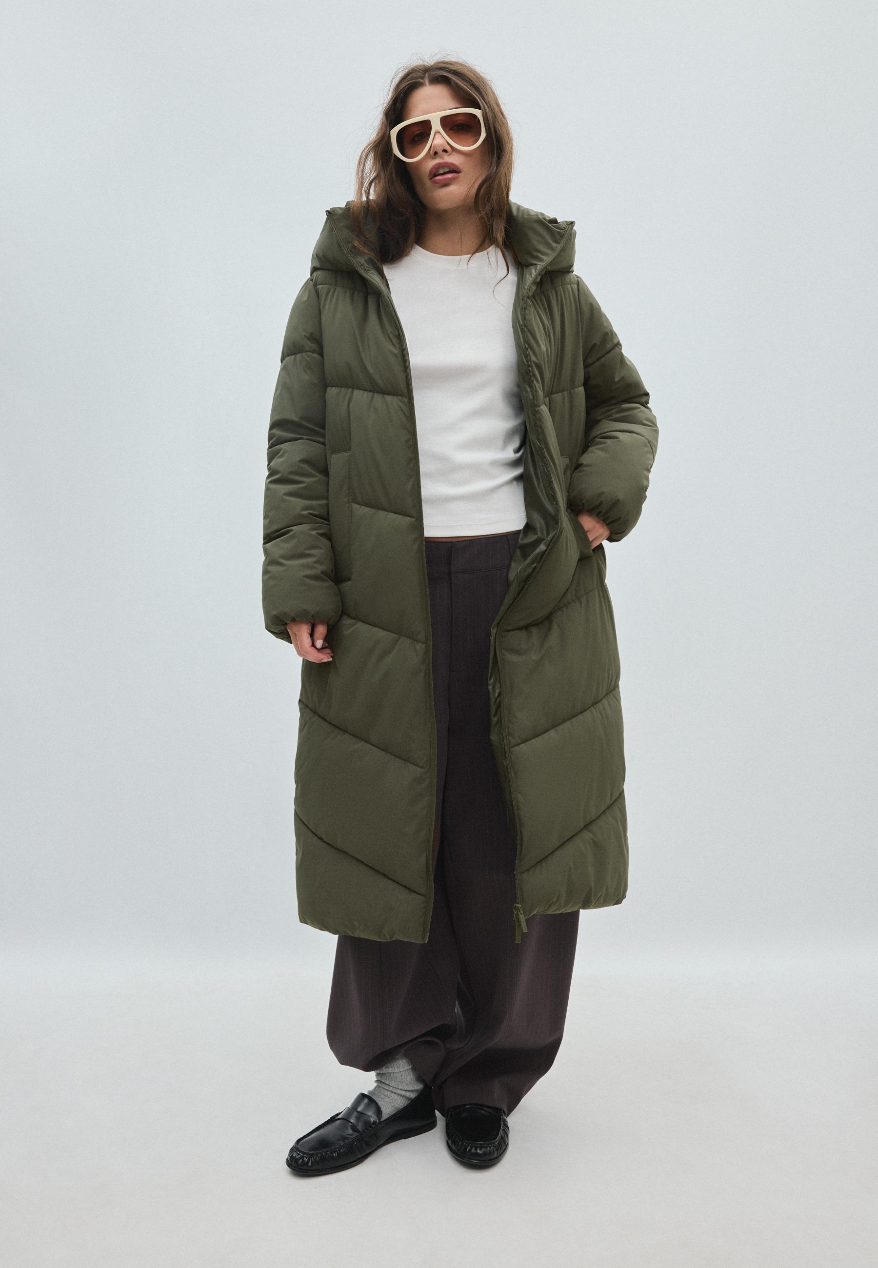 Basic padded coat — Khaki