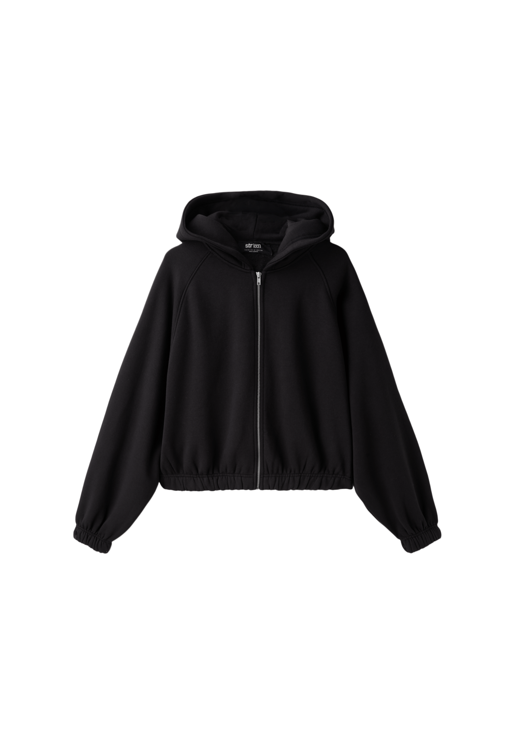 Zip-up hoodie — Black