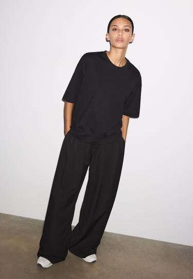 Oversize short sleeve T-shirt — Black 2