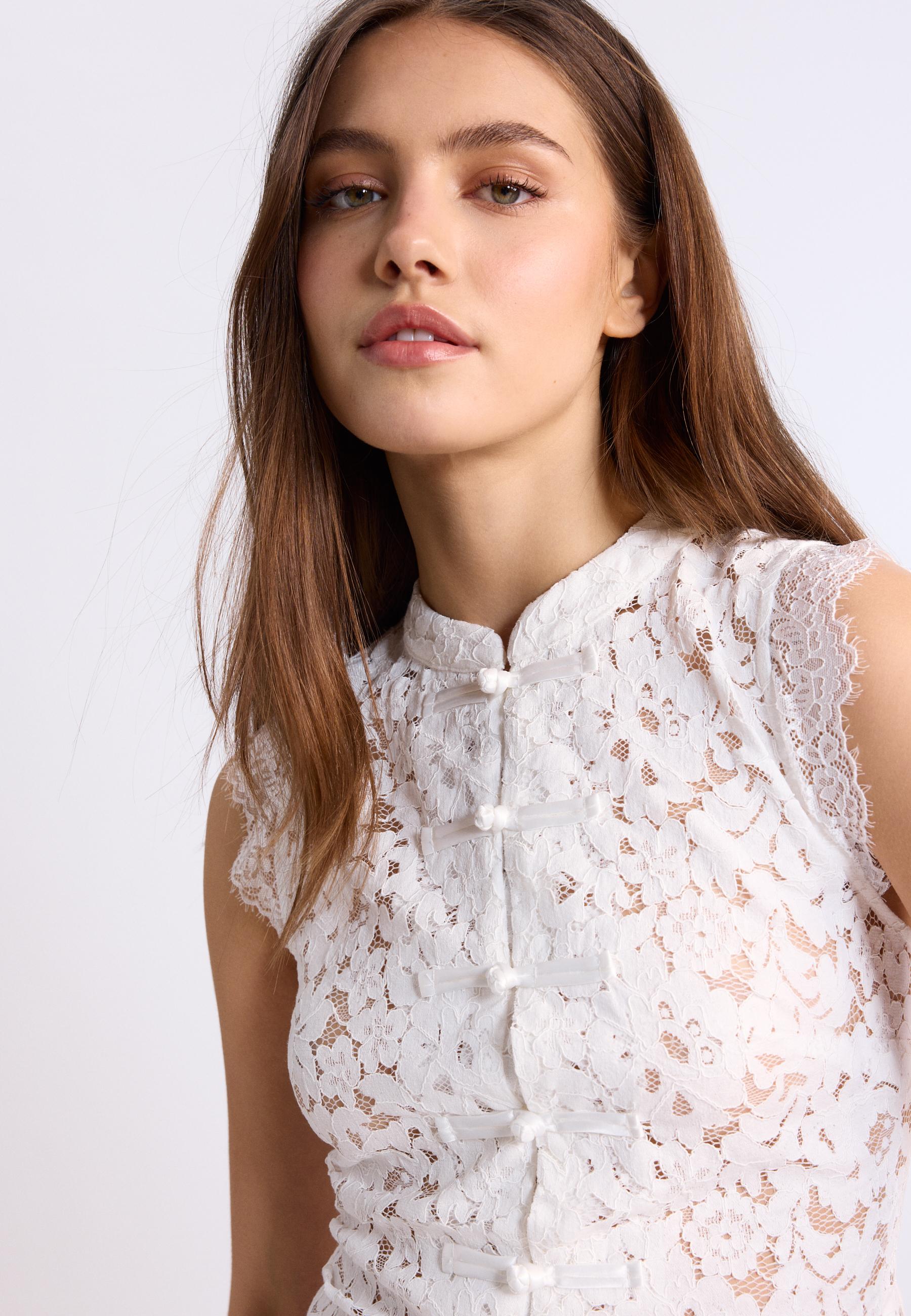 Dantel Qipao büstiyer - Görsel 5