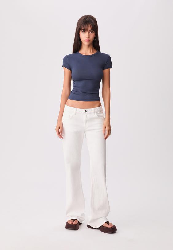 ribbed short sleeve t shirt