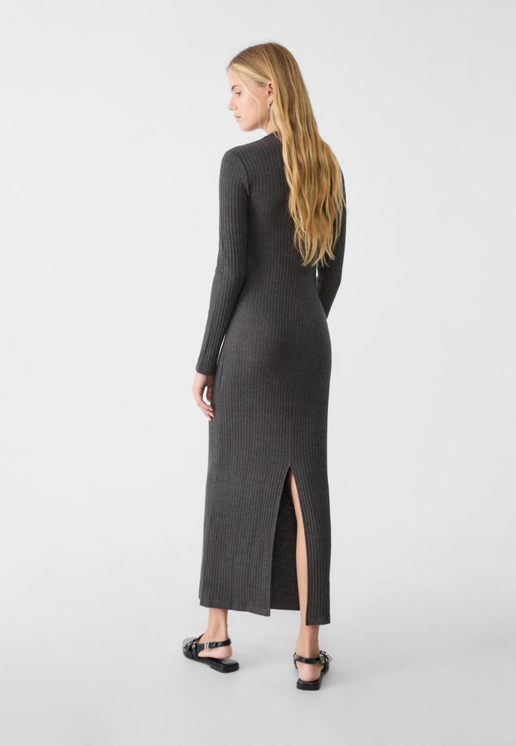 vestido punto midi