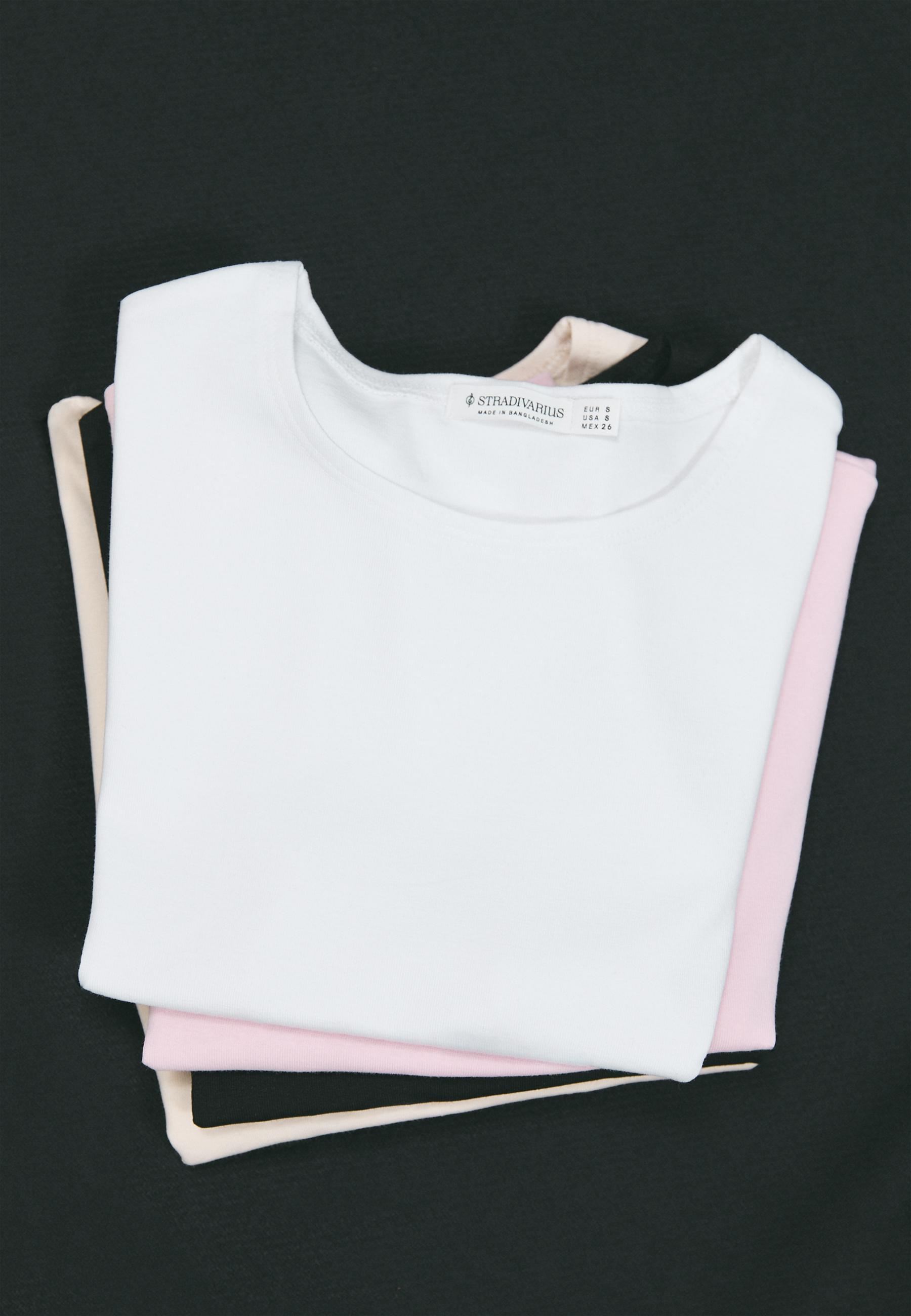 Cap sleeve cropped T-shirt — White